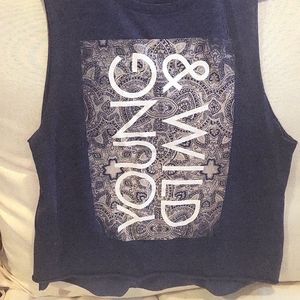 Hollister gray tank top size small